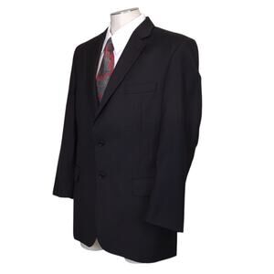 Joseph A. Bank Suit Coat 42 Reg Black Signature Collection